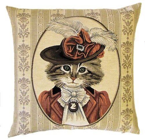 pillow cover belle epoque cat rust
