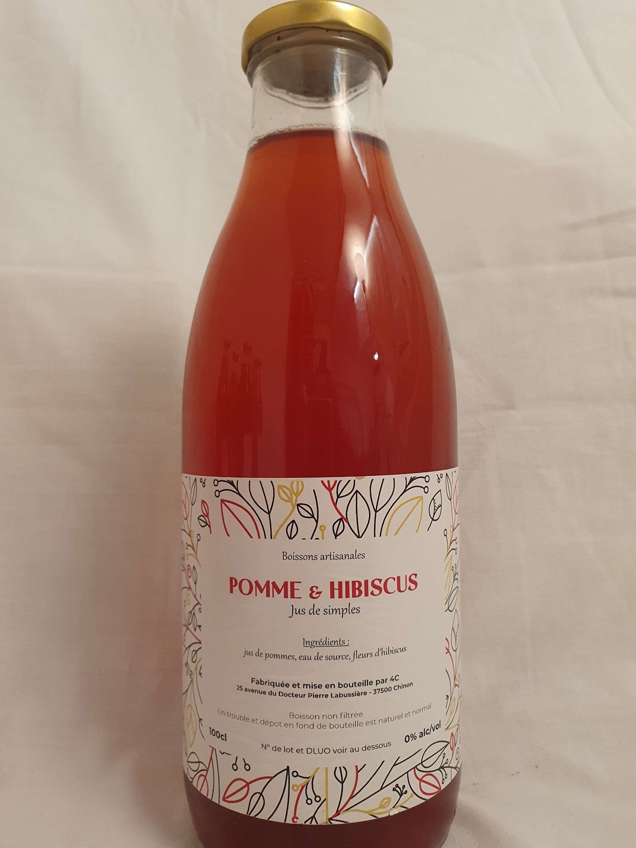 Jus de Simples - Pomme-Hibiscus (100cl)