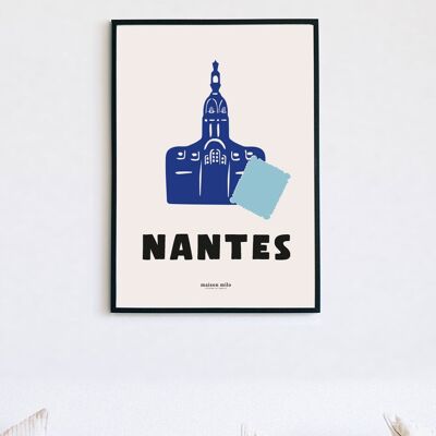 Cartel del Tour de Nantes leído