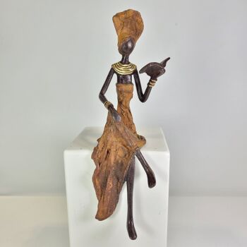 Sculpture en bronze "Femme qui lit" de Karim Sana | différentes tailles et couleurs 17
