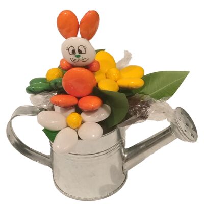 Easter watering can, fried chocolate and sugared almonds