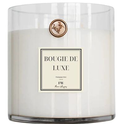Champagne Rose Luxury 5 wick Candle 150oz-4.250kg