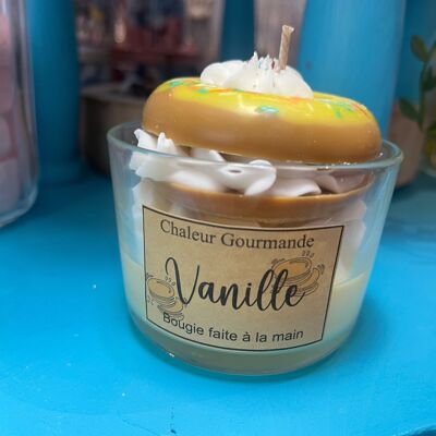 Candela della ciambella alla vaniglia