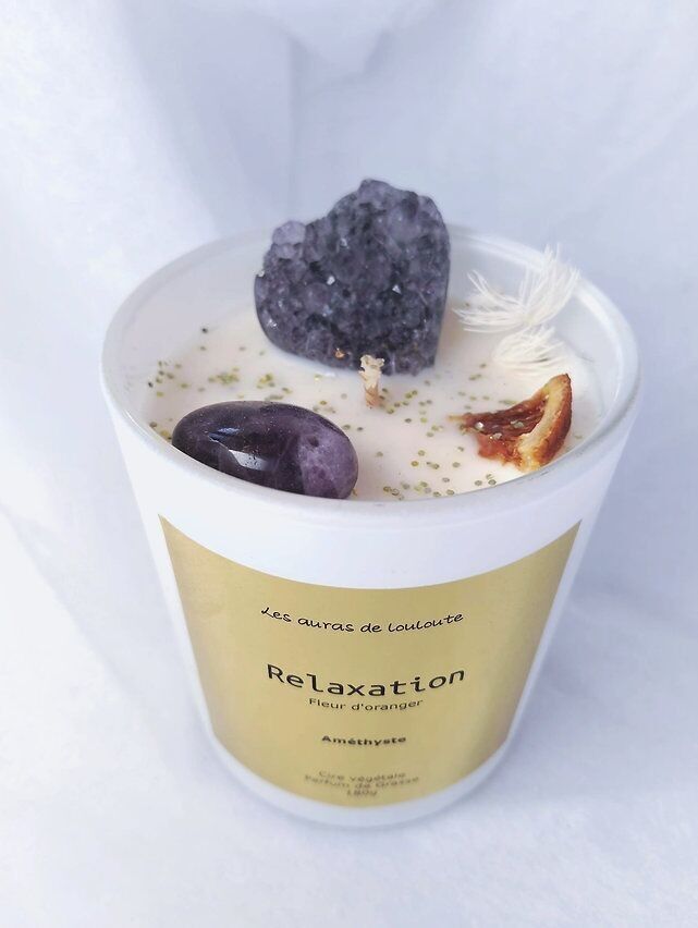 Entspannungs-Lithotherapie-Kerze