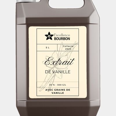 Extrait de Vanille de Madagascar avec OU sans Grains PROFESSIONNEL - PREMIUM