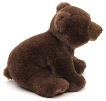 Ours brun - 'Uni-Toys Eco-Line' - Matériau 100 % recyclé - 20 cm (longueur) - Mots clés : animal de la forêt, ours, peluche, peluche, peluche, peluche 3