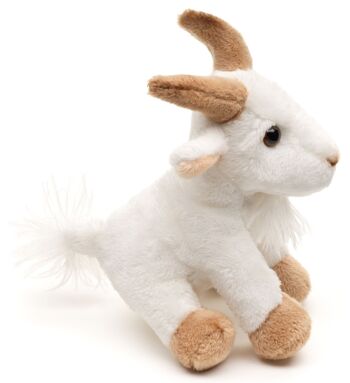 Peluche chèvre de montagne - 14 cm (longueur) - Mots clés : animal de la forêt, chèvre, peluche, peluche, peluche, doudou 3