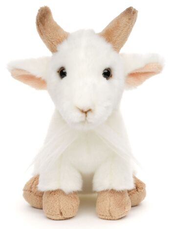 Chèvre de montagne, assise - 20 cm (longueur) - Mots clés : animal de la forêt, chèvre, peluche, peluche, peluche, peluche 2