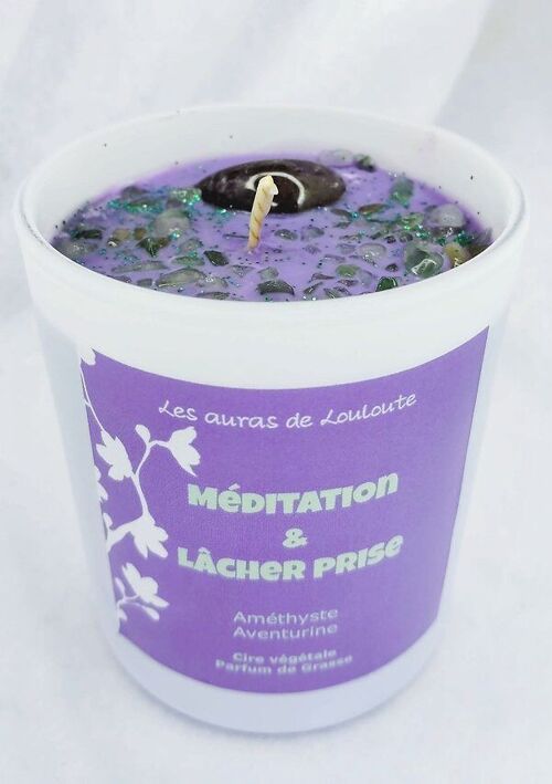 Bougie lithothérapie Méditation