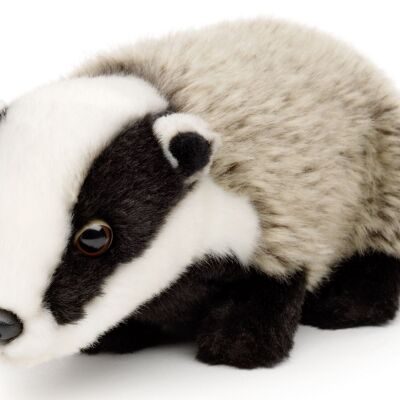 Badger, standing - 23 cm (length) - Keywords: forest animal, plush, plush toy, stuffed animal, cuddly toy