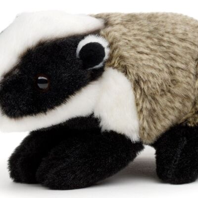 Badger, standing - 17 cm (length) - Keywords: forest animal, plush, plush toy, stuffed animal, cuddly toy