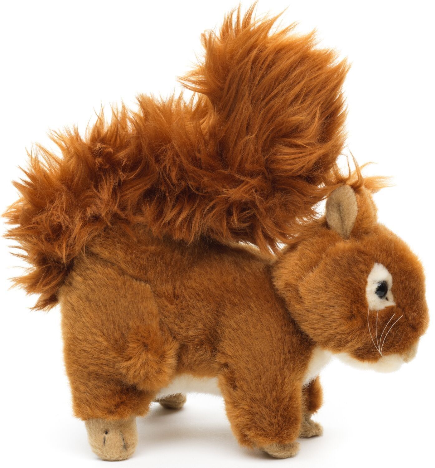 Écureuil, couché - 18 cm (longueur) - Mots clés : animal de la forêt, peluche, peluche, peluche, peluche