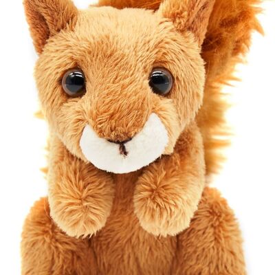 Peluche écureuil - 13 cm (hauteur) - Mots clés : animal de la forêt, peluche, peluche, peluche, doudou