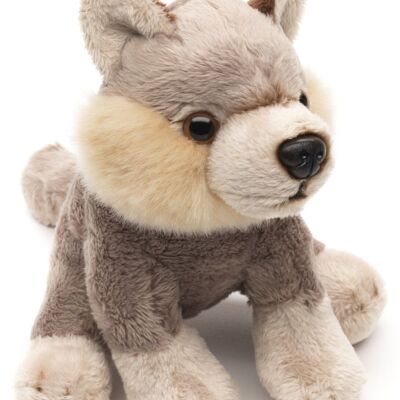 Wolf Plushie - 15 cm (length) - Keywords: forest animal, plush, plush toy, stuffed animal, cuddly toy