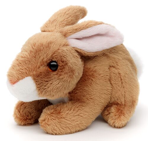 Hase Plushie (braun) - 15 cm (Länge) - Keywords: Waldtier, Kaninchen, Plüsch, Plüschtier, Stofftier, Kuscheltier