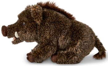 Sanglier, assis - 18 cm (hauteur) - Mots clés : animal de la forêt, jeune, peluche, peluche, peluche, peluche 2