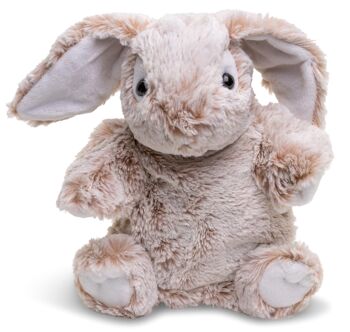 Marionnette lapin (beige chiné) - 24 cm (hauteur) - Mots clés : animal de la forêt, lapin, peluche, peluche, peluche, peluche 3