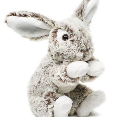 Bunny with floppy ears, small (dark brown) - super soft - 15 cm (height) - Keywords: forest animal, rabbit, plush, plush toy, stuffed animal, cuddly toy