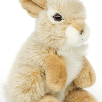 Lapin, debout (beige) - 18 cm (hauteur) - Mots clés : animal de la forêt, lapin, peluche, peluche, peluche, peluche
