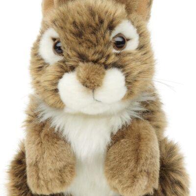 Lapin, debout (marron) - 18 cm (hauteur) - Mots clés : animal de la forêt, lapin, peluche, peluche, peluche, peluche