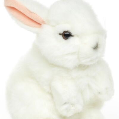 Bunny, standing (white) - 18 cm (height) - Keywords: forest animal, rabbit, plush, plush toy, stuffed animal, cuddly toy