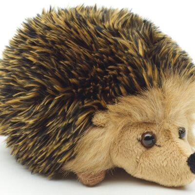 Hedgehog (gold-brown) - 15 cm (length) - Keywords: forest animal, plush, plush toy, stuffed animal, cuddly toy