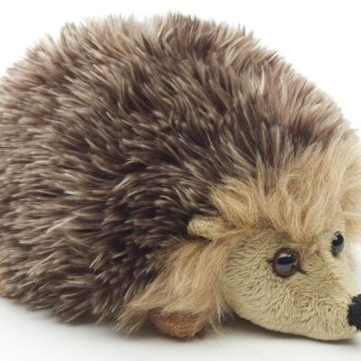 Hérisson (gris-marron) - 15 cm (longueur) - Mots clés : animal de la forêt, peluche, peluche, peluche, doudou