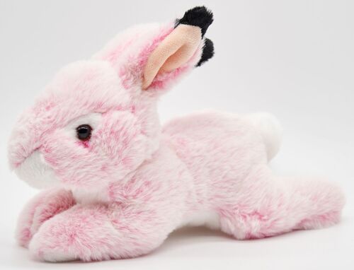 Kaninchen, superweich (rosa-meliert) - 24 cm (Länge) - Keywords: Waldtier, Hase, Plüsch, Plüschtier, Stofftier, Kuscheltier