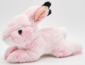 Lapin, super doux (rose chiné) - 24 cm (longueur) - Mots clés : animal de la forêt, lapin, peluche, peluche, peluche, doudou 1
