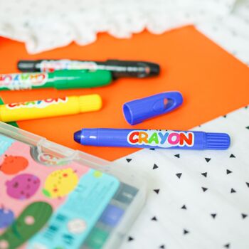 Crayons Soyeux Lavables - 6 Couleurs (nouvel emballage) 3