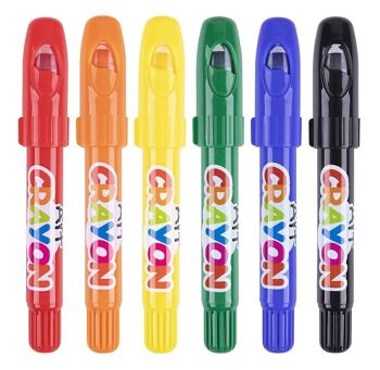 Crayons Soyeux Lavables - 6 Couleurs (nouvel emballage) 5