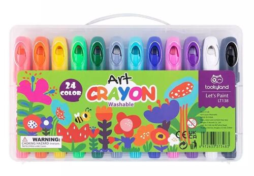 Silky Washable Crayons - 24 Colors (new packaging)