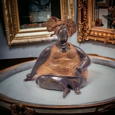 Bronze sculpture "Bobaraba Ida" by Hamidou | 16cm 1kg