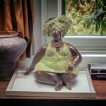 Sculpture en bronze "Bobaraba Ida" par Hamidou | 16cm 1kg 3