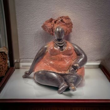 Sculpture en bronze "Bobaraba Ida" par Hamidou | 16cm 1kg 4