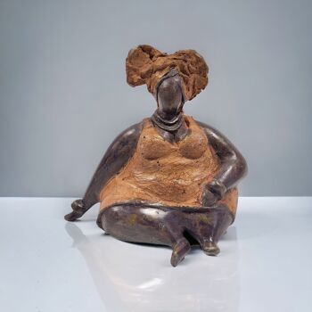 Sculpture en bronze "Bobaraba Ida" par Hamidou | 16cm 1kg 6
