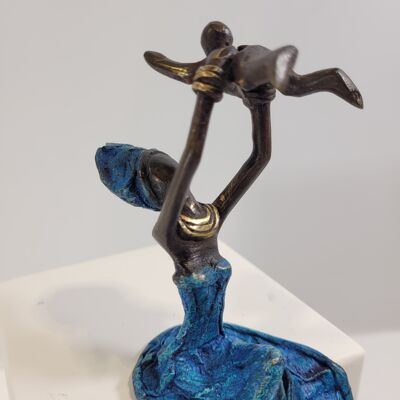 Bronze sculpture "Flying Baby" by Karim Sana | 15cm | different colors