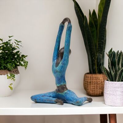 Escultura de bronce yoga "Bárbara" | de Hamidou | diferentes colores y tamaños