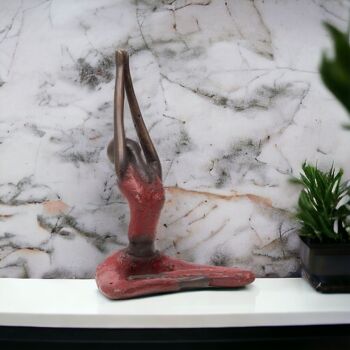 Sculpture en bronze yoga "Adeline" | par Hamidou | différentes couleurs et tailles 5