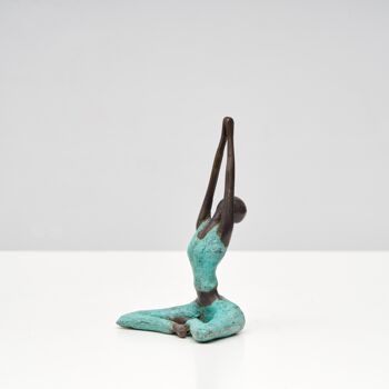 Sculpture en bronze yoga "Adeline" | par Hamidou | différentes couleurs et tailles 8