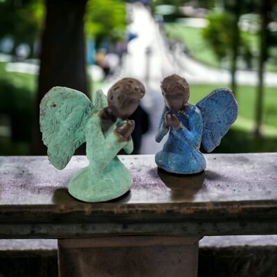 "Petit ange" di Hamidou | Piccolo angelo in bronzo | Unico dal Burkina Faso