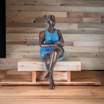 Sculpture en bronze "Bobaraba Awa" d'Alain Soré | 20cm 800g | Couleurs différentes 2