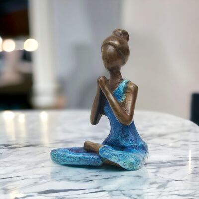 Scultura in bronzo yoga "Danielle" | di Hamidou | diversi colori e dimensioni