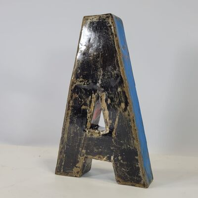 Letter "A" made from recycled oil barrels | 22 or 50 cm | different colors