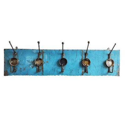 Wardrobe 5 hooks made from recycled oil barrels upcycled | different colors
