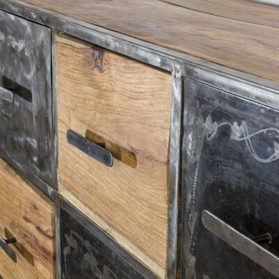 “Nassara 12” chest of drawers with 12 drawers by Inoussa Dao