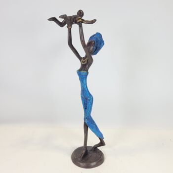 Sculpture en bronze "Bébé dans les airs" de Soré | différentes tailles et couleurs 21