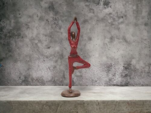 Bronze-Skulptur Yoga "Vrksasana" | Einbeinstand, Baum | by Hamidou | verschiedene Farben und Größen