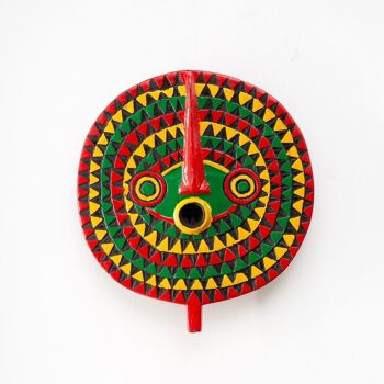 Décoration murale Masque solaire "Masque solaire" du Burkina Faso | Taille M (Ø 46-50 cm) | Couleurs différentes 3