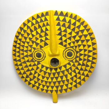 Décoration murale Masque solaire "Masque solaire" du Burkina Faso | Taille M (Ø 46-50 cm) | Couleurs différentes 8